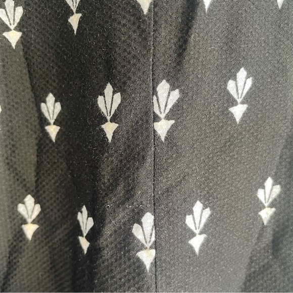 By Anthropologie floral wide leg pants black 22638 - Picture 6 of 13